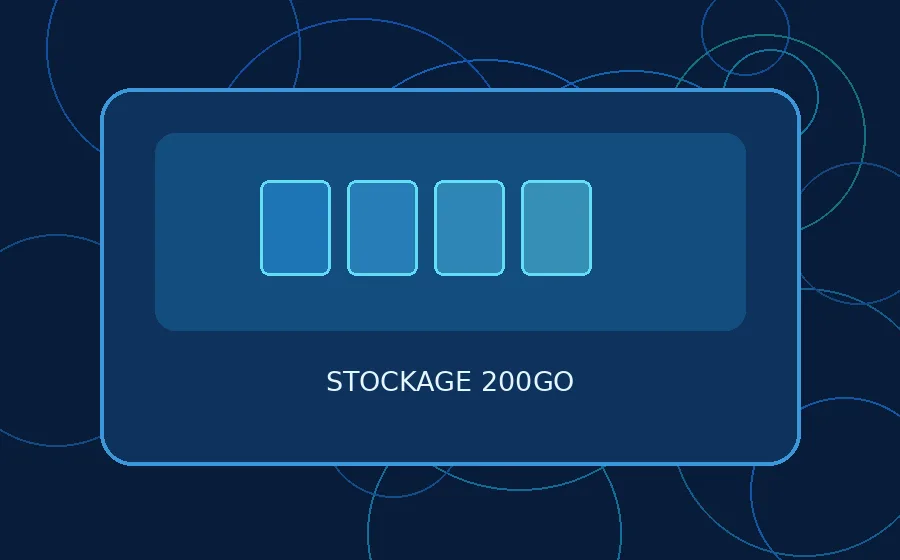stockage 200go